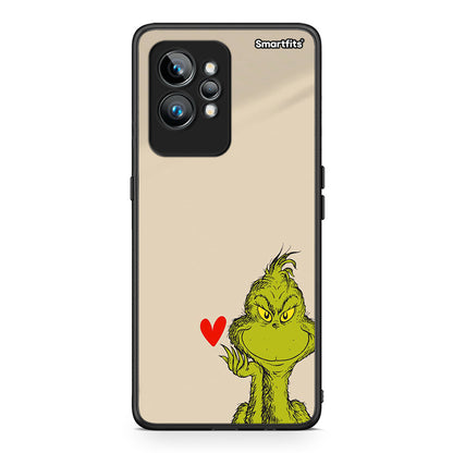 Θήκη Realme GT2 Xmas Grinch από τη Smartfits με σχέδιο στο πίσω μέρος και μαύρο περίβλημα | Realme GT2 Xmas Grinch Case with Colorful Back and Black Bezels