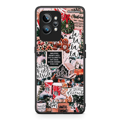 Θήκη Realme GT2 Xmas Habbits από τη Smartfits με σχέδιο στο πίσω μέρος και μαύρο περίβλημα | Realme GT2 Xmas Habbits Case with Colorful Back and Black Bezels