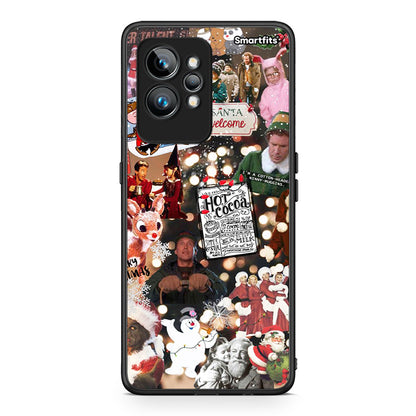 Θήκη Realme GT2 Xmas Movies από τη Smartfits με σχέδιο στο πίσω μέρος και μαύρο περίβλημα | Realme GT2 Xmas Movies Case with Colorful Back and Black Bezels