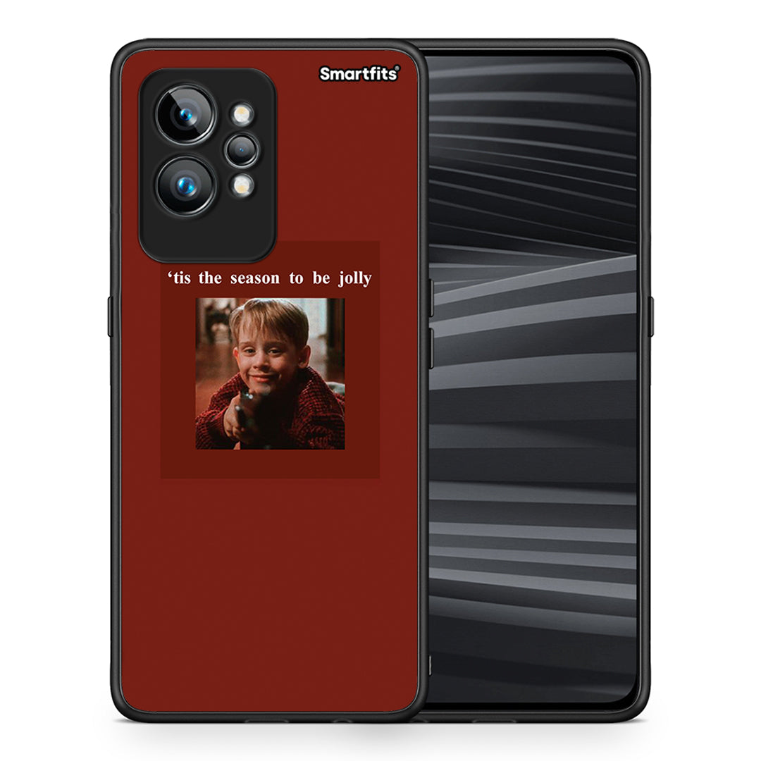 Θήκη Realme GT2 Xmas Ultimate Spirit από τη Smartfits με σχέδιο στο πίσω μέρος και μαύρο περίβλημα | Realme GT2 Xmas Ultimate Spirit Case with Colorful Back and Black Bezels