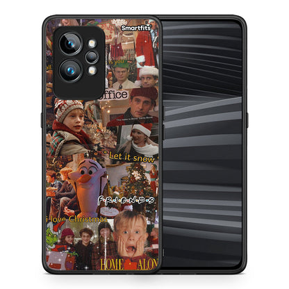 Θήκη Realme GT2 Xmas Wishes από τη Smartfits με σχέδιο στο πίσω μέρος και μαύρο περίβλημα | Realme GT2 Xmas Wishes Case with Colorful Back and Black Bezels