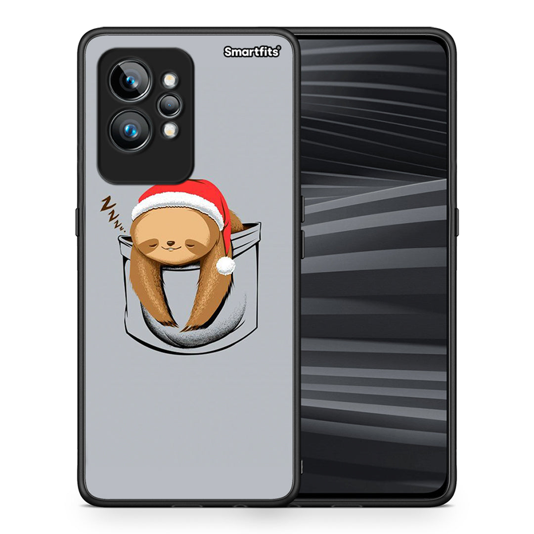 Θήκη Realme GT2 Pro Xmas Zzzz από τη Smartfits με σχέδιο στο πίσω μέρος και μαύρο περίβλημα | Realme GT2 Pro Xmas Zzzz Case with Colorful Back and Black Bezels