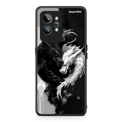 Θήκη Realme GT2 Yin Yang από τη Smartfits με σχέδιο στο πίσω μέρος και μαύρο περίβλημα | Realme GT2 Yin Yang Case with Colorful Back and Black Bezels