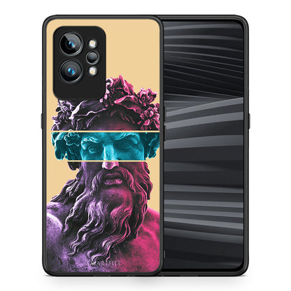 Θήκη Realme GT2 Zeus Art από τη Smartfits με σχέδιο στο πίσω μέρος και μαύρο περίβλημα | Realme GT2 Zeus Art Case with Colorful Back and Black Bezels