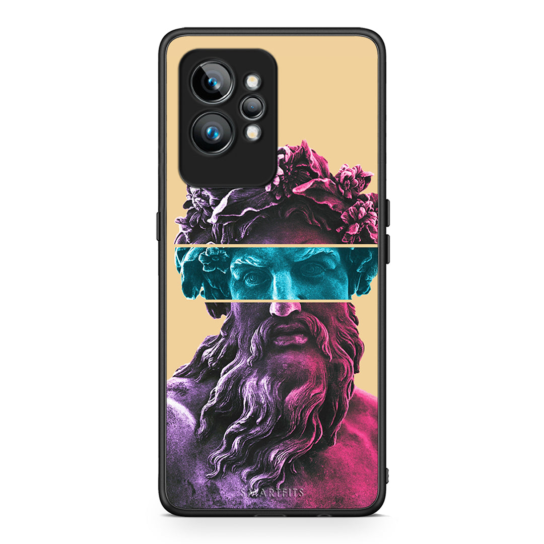 Θήκη Realme GT2 Zeus Art από τη Smartfits με σχέδιο στο πίσω μέρος και μαύρο περίβλημα | Realme GT2 Zeus Art Case with Colorful Back and Black Bezels