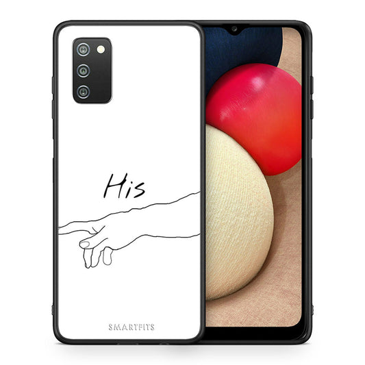 Θήκη Αγίου Βαλεντίνου Samsung A02s Aeshetic Love 2 από τη Smartfits με σχέδιο στο πίσω μέρος και μαύρο περίβλημα | Samsung A02s Aeshetic Love 2 case with colorful back and black bezels