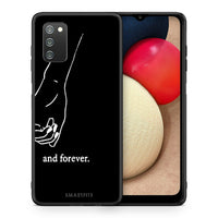 Thumbnail for Θήκη Αγίου Βαλεντίνου Samsung A02s Always & Forever 2 από τη Smartfits με σχέδιο στο πίσω μέρος και μαύρο περίβλημα | Samsung A02s Always & Forever 2 case with colorful back and black bezels