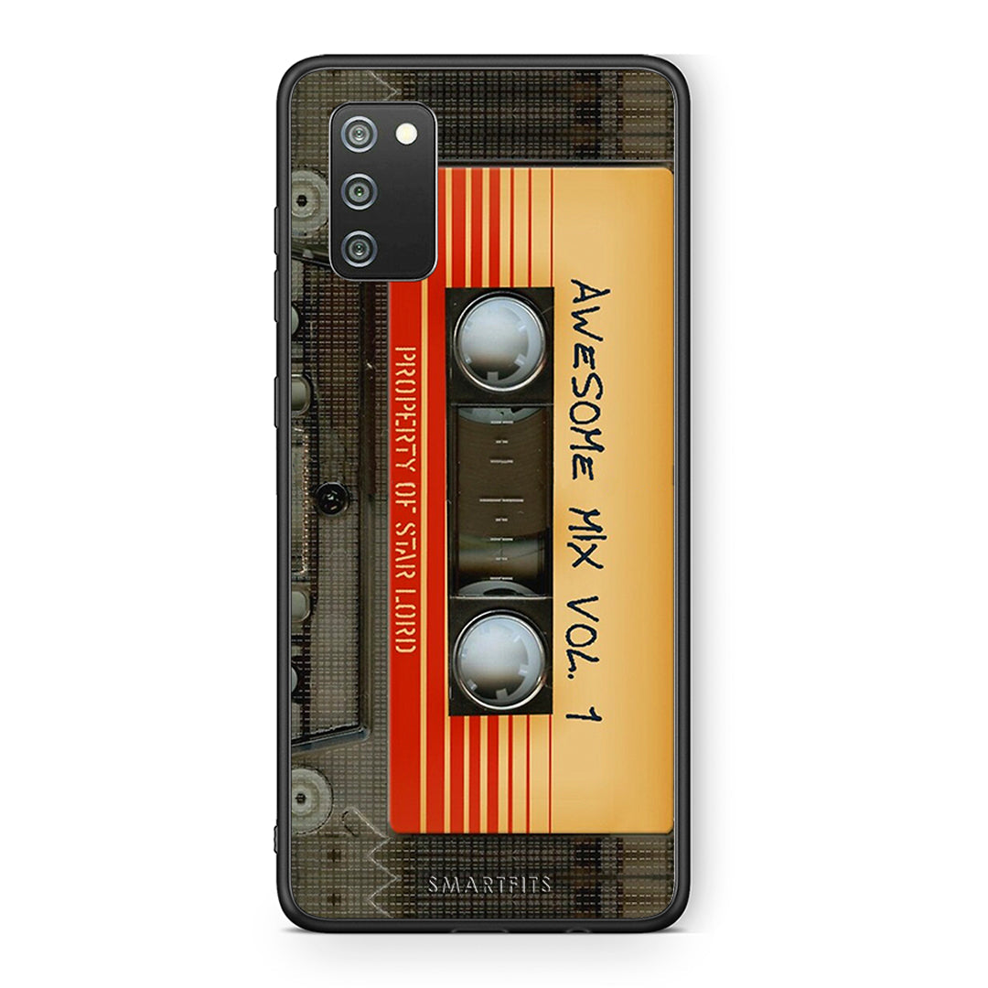 Samsung A02s Awesome Mix θήκη από τη Smartfits με σχέδιο στο πίσω μέρος και μαύρο περίβλημα | Smartphone case with colorful back and black bezels by Smartfits