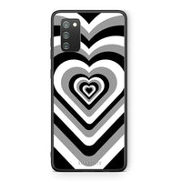 Thumbnail for Samsung A02s Black Hearts θήκη από τη Smartfits με σχέδιο στο πίσω μέρος και μαύρο περίβλημα | Smartphone case with colorful back and black bezels by Smartfits