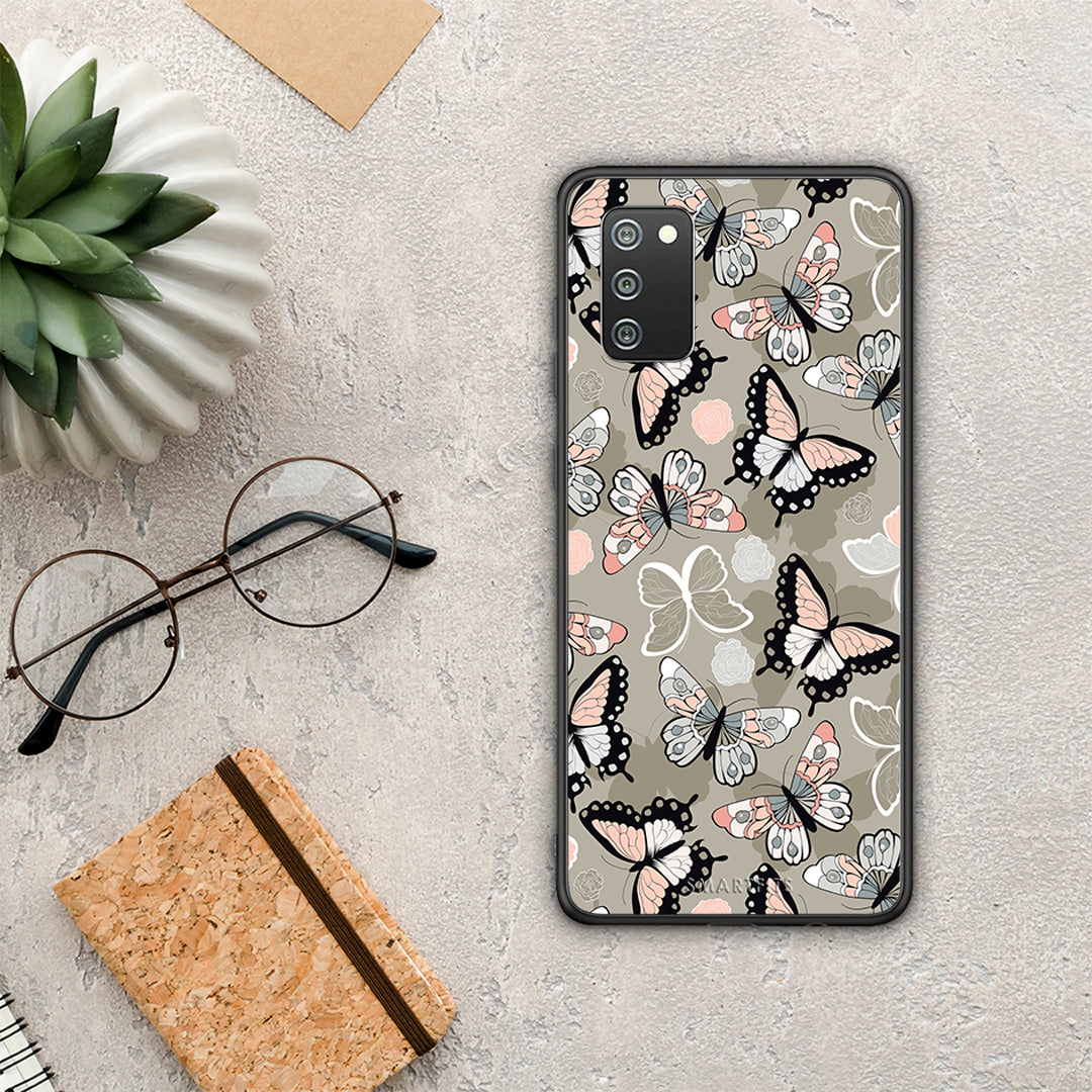 Boho Butterflies - Samsung Galaxy A02s / M02s / F02s θήκη