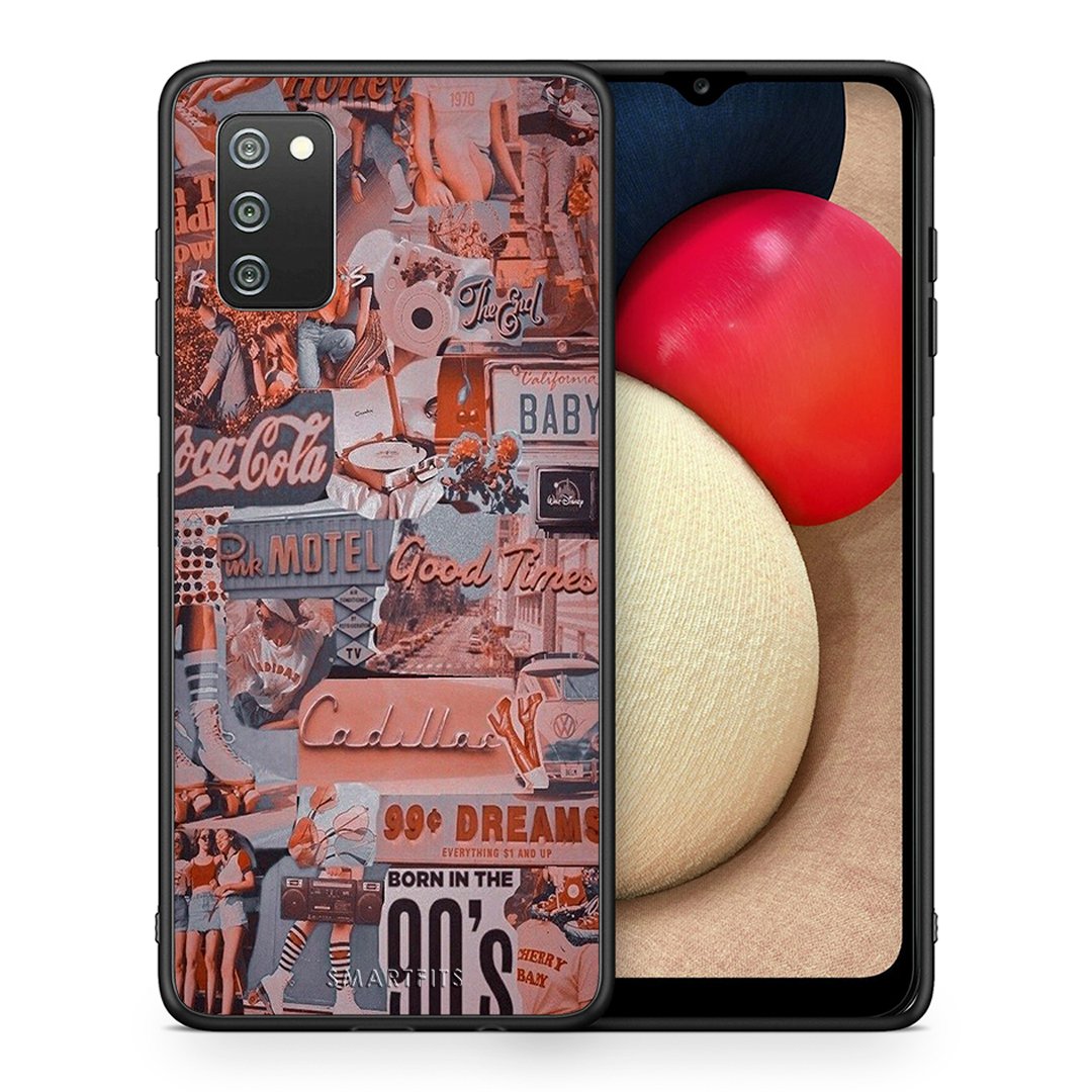 Θήκη Samsung A02s Born In 90s από τη Smartfits με σχέδιο στο πίσω μέρος και μαύρο περίβλημα | Samsung A02s Born In 90s case with colorful back and black bezels