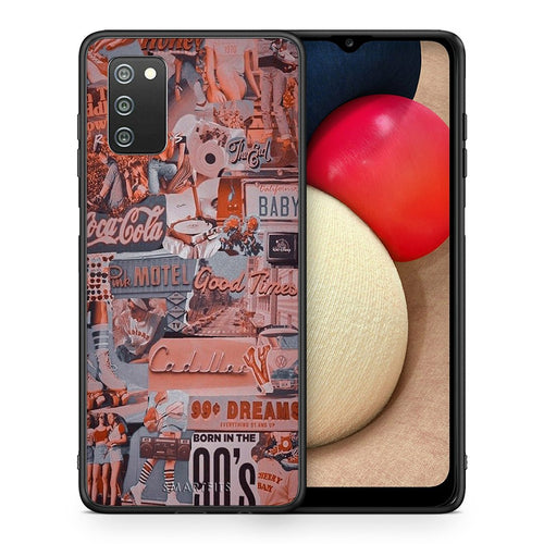 Θήκη Samsung A02s Born In 90s από τη Smartfits με σχέδιο στο πίσω μέρος και μαύρο περίβλημα | Samsung A02s Born In 90s case with colorful back and black bezels