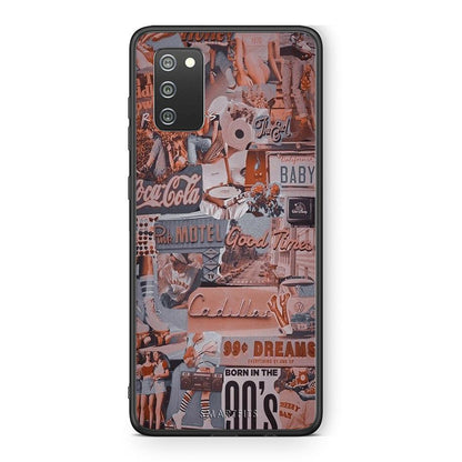 Samsung A02s Born In 90s θήκη από τη Smartfits με σχέδιο στο πίσω μέρος και μαύρο περίβλημα | Smartphone case with colorful back and black bezels by Smartfits