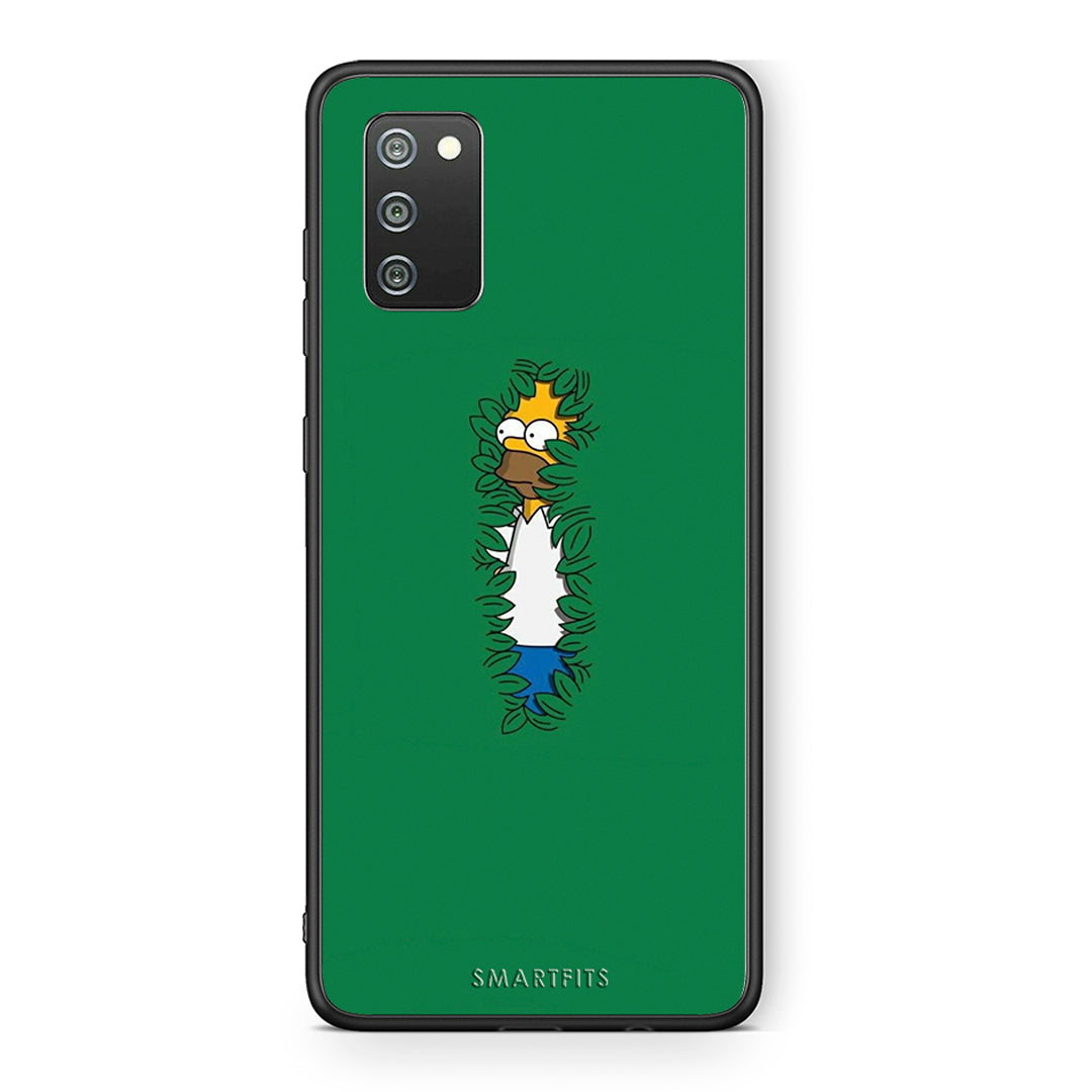 Samsung A02s Bush Man Θήκη Αγίου Βαλεντίνου από τη Smartfits με σχέδιο στο πίσω μέρος και μαύρο περίβλημα | Smartphone case with colorful back and black bezels by Smartfits