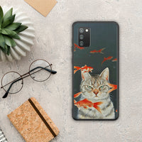 Thumbnail for Cat Goldfish - Samsung Galaxy A02s / M02s / F02s θήκη
