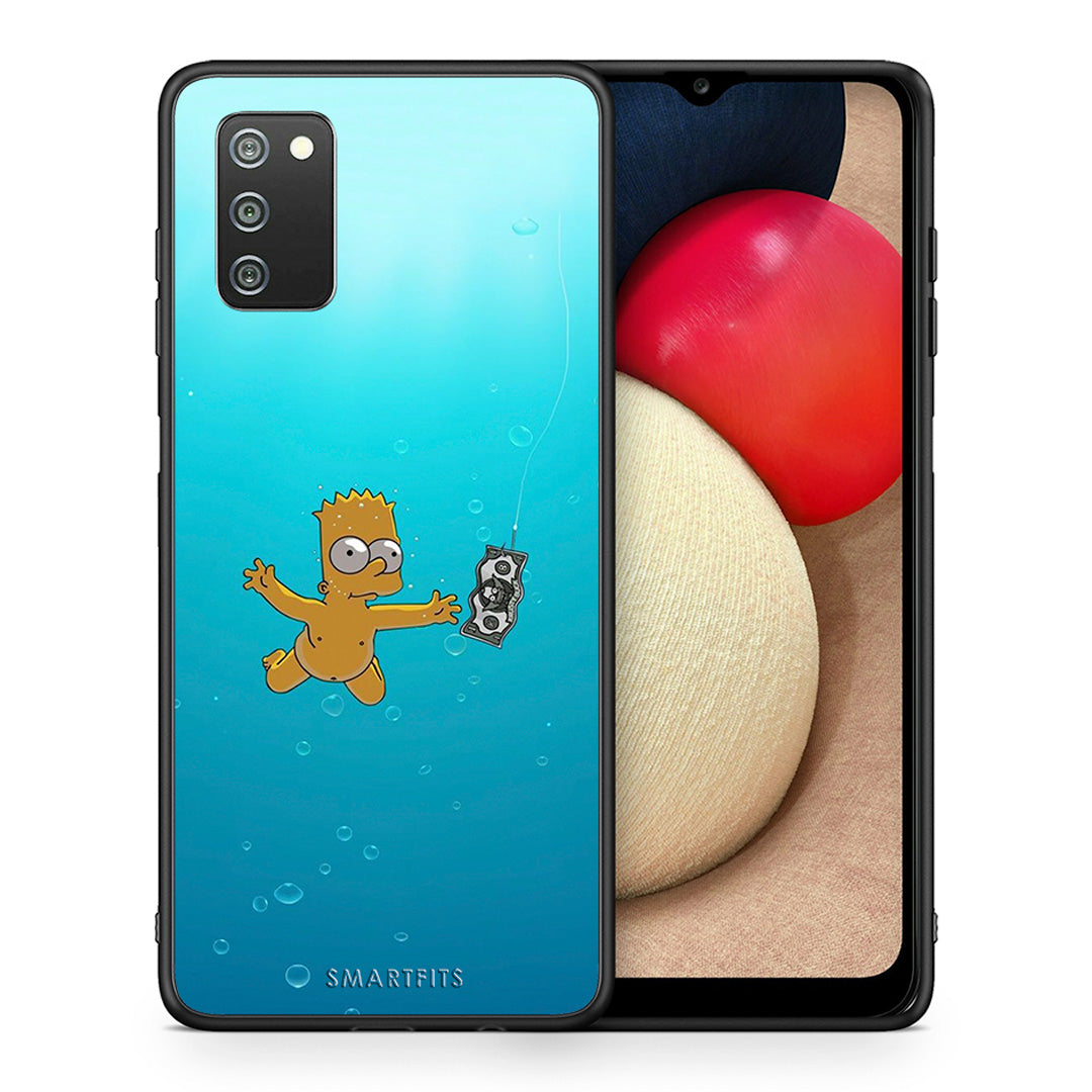 Θήκη Samsung A02s Chasing Money από τη Smartfits με σχέδιο στο πίσω μέρος και μαύρο περίβλημα | Samsung A02s Chasing Money case with colorful back and black bezels