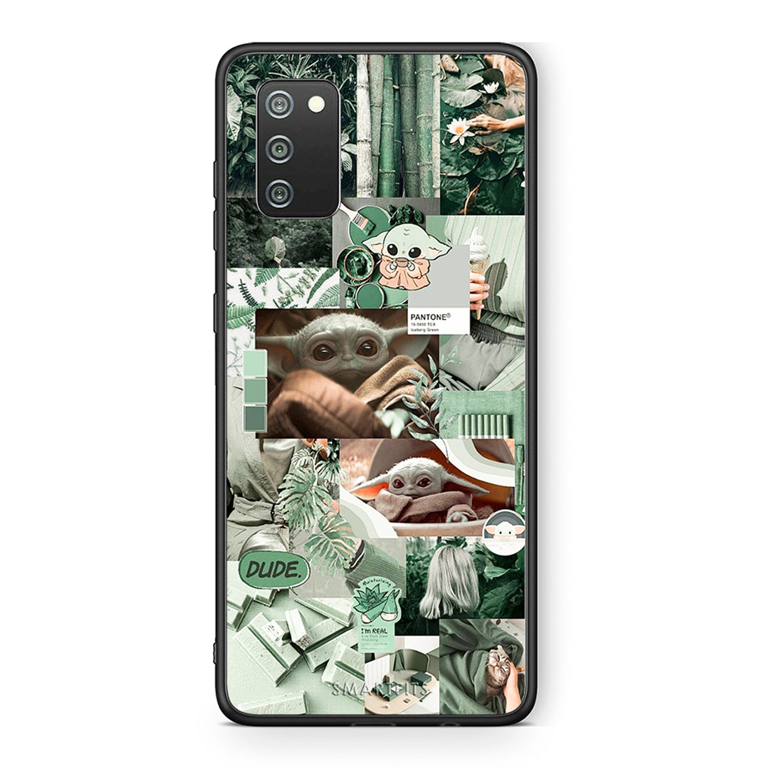 Samsung A02s Collage Dude Θήκη Αγίου Βαλεντίνου από τη Smartfits με σχέδιο στο πίσω μέρος και μαύρο περίβλημα | Smartphone case with colorful back and black bezels by Smartfits