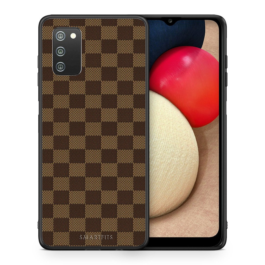Θήκη Samsung A02s Glamour Designer από τη Smartfits με σχέδιο στο πίσω μέρος και μαύρο περίβλημα | Samsung A02s Glamour Designer case with colorful back and black bezels