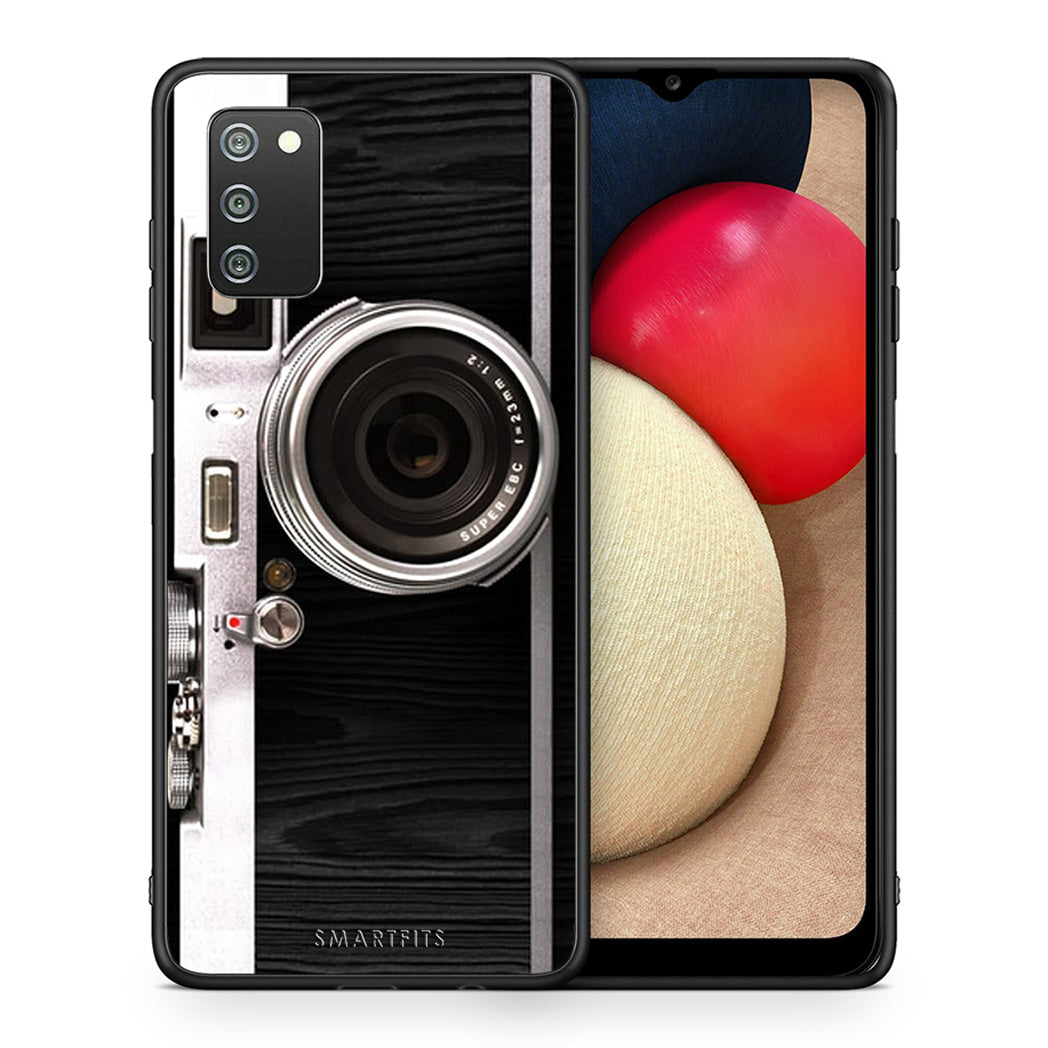 Θήκη Samsung A02s Emily In Paris από τη Smartfits με σχέδιο στο πίσω μέρος και μαύρο περίβλημα | Samsung A02s Emily In Paris case with colorful back and black bezels