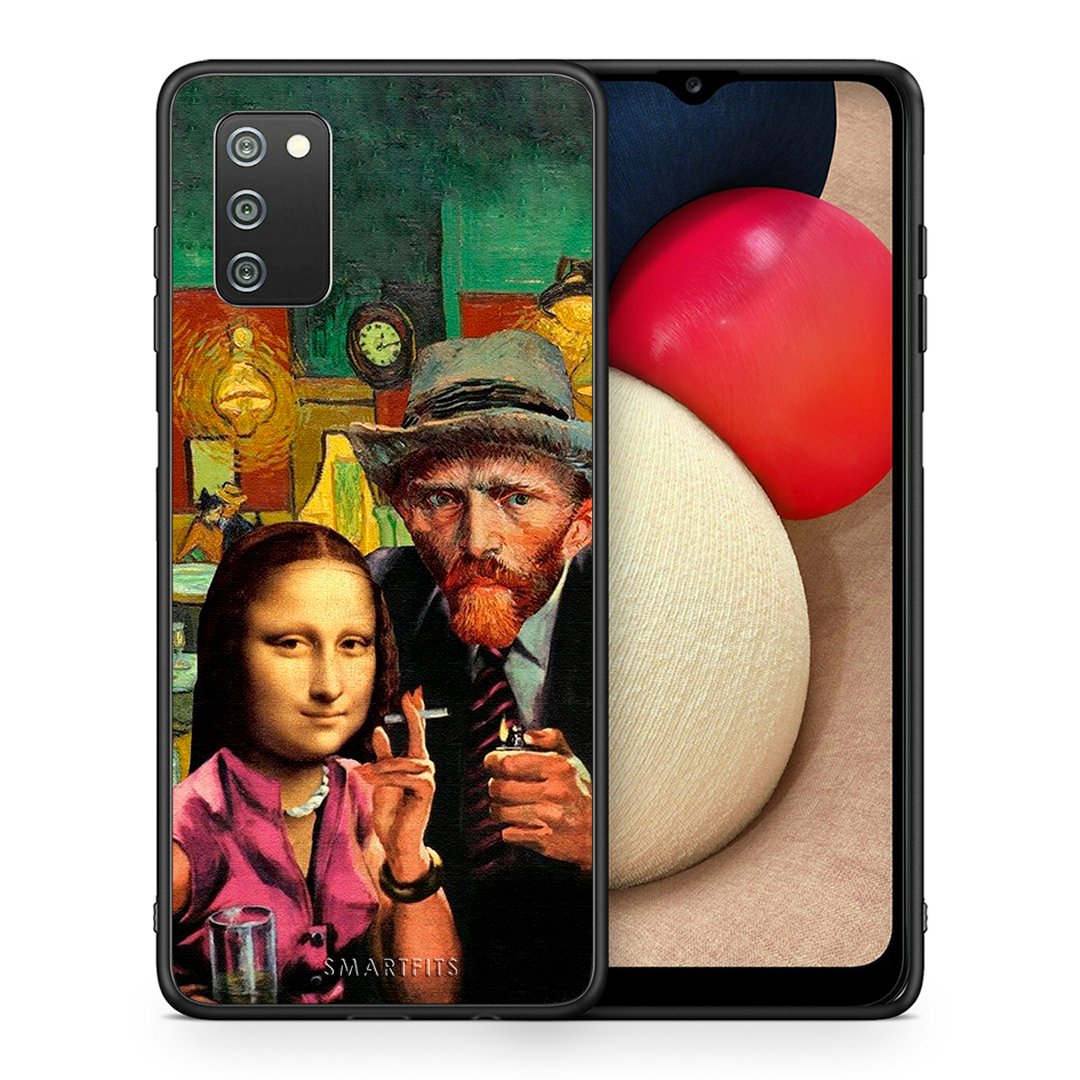 Θήκη Samsung A02s Funny Art από τη Smartfits με σχέδιο στο πίσω μέρος και μαύρο περίβλημα | Samsung A02s Funny Art case with colorful back and black bezels