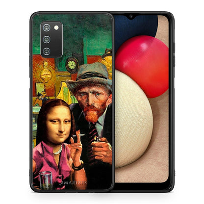 Θήκη Samsung A02s Funny Art από τη Smartfits με σχέδιο στο πίσω μέρος και μαύρο περίβλημα | Samsung A02s Funny Art case with colorful back and black bezels