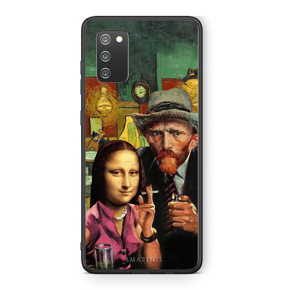 Samsung A02s Funny Art θήκη από τη Smartfits με σχέδιο στο πίσω μέρος και μαύρο περίβλημα | Smartphone case with colorful back and black bezels by Smartfits