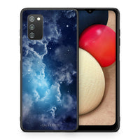 Thumbnail for Θήκη Samsung A02s Blue Sky Galaxy από τη Smartfits με σχέδιο στο πίσω μέρος και μαύρο περίβλημα | Samsung A02s Blue Sky Galaxy case with colorful back and black bezels