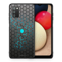 Thumbnail for Θήκη Samsung A02s Hexagonal Geometric από τη Smartfits με σχέδιο στο πίσω μέρος και μαύρο περίβλημα | Samsung A02s Hexagonal Geometric case with colorful back and black bezels