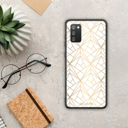 Geometric Luxury White - Samsung Galaxy A02s / M02s / F02s θήκη