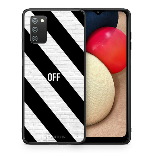 Θήκη Samsung A02s Get Off από τη Smartfits με σχέδιο στο πίσω μέρος και μαύρο περίβλημα | Samsung A02s Get Off case with colorful back and black bezels