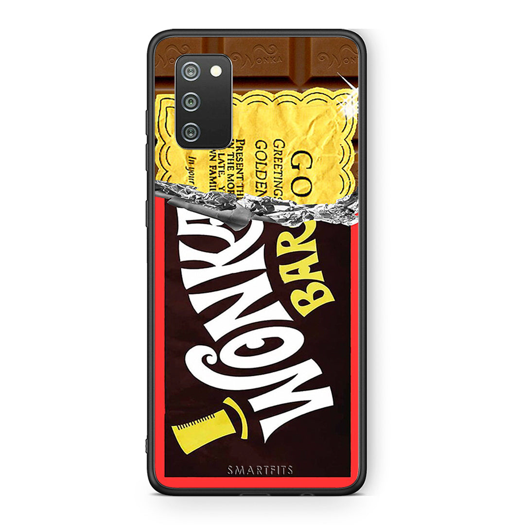 Samsung A02s Golden Ticket θήκη από τη Smartfits με σχέδιο στο πίσω μέρος και μαύρο περίβλημα | Smartphone case with colorful back and black bezels by Smartfits