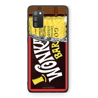 Samsung A02s Golden Ticket θήκη από τη Smartfits με σχέδιο στο πίσω μέρος και μαύρο περίβλημα | Smartphone case with colorful back and black bezels by Smartfits