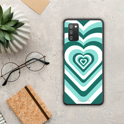 Green Hearts - Samsung Galaxy A02s / M02s / F02s θήκη