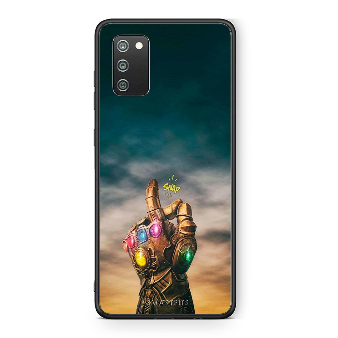 Samsung A02s Infinity Snap θήκη από τη Smartfits με σχέδιο στο πίσω μέρος και μαύρο περίβλημα | Smartphone case with colorful back and black bezels by Smartfits