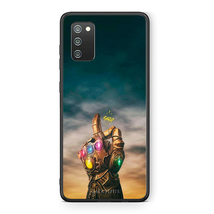 Samsung A02s Infinity Snap θήκη από τη Smartfits με σχέδιο στο πίσω μέρος και μαύρο περίβλημα | Smartphone case with colorful back and black bezels by Smartfits