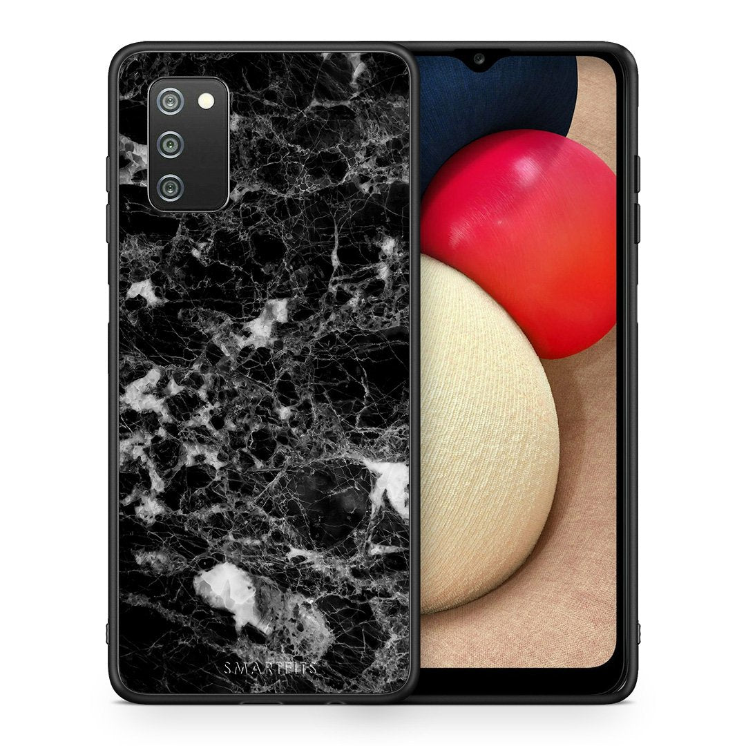Θήκη Samsung A02s Male Marble από τη Smartfits με σχέδιο στο πίσω μέρος και μαύρο περίβλημα | Samsung A02s Male Marble case with colorful back and black bezels