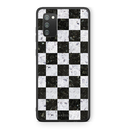 4 - Samsung A02s Square Geometric Marble case, cover, bumper