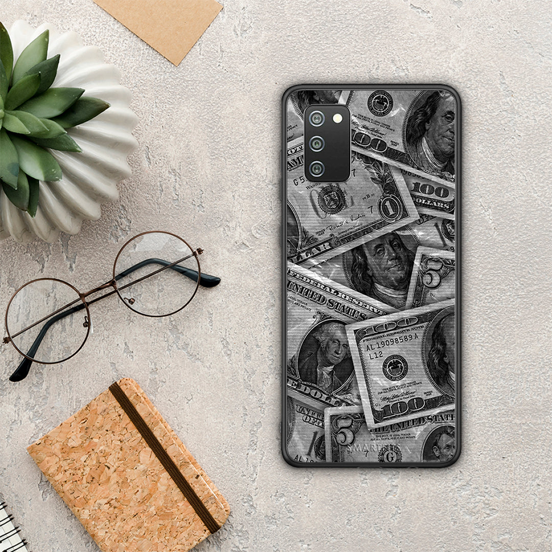 Money Dollars - Samsung Galaxy A02s / M02s / F02s θήκη