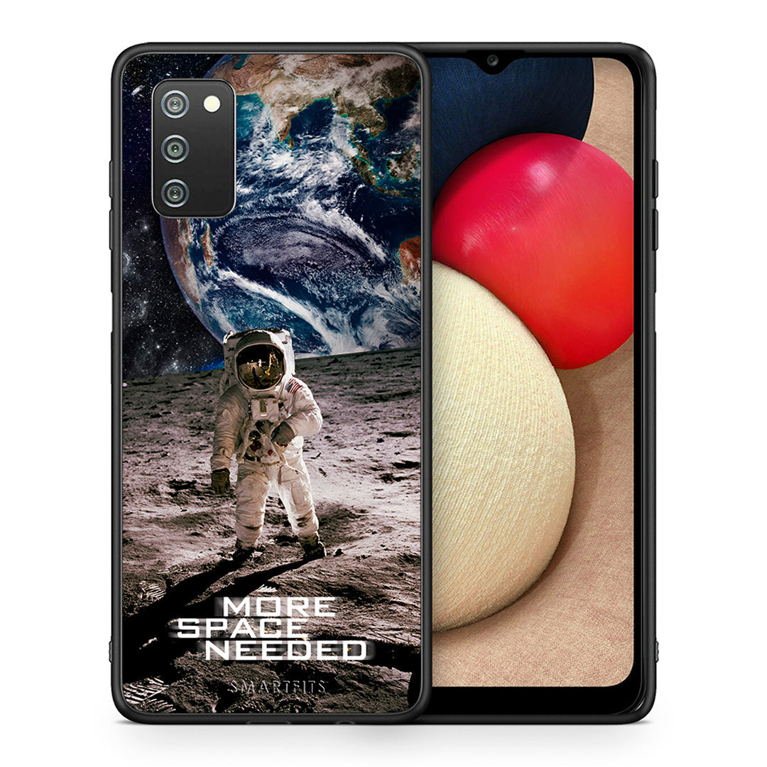 Θήκη Samsung A02s More Space από τη Smartfits με σχέδιο στο πίσω μέρος και μαύρο περίβλημα | Samsung A02s More Space case with colorful back and black bezels