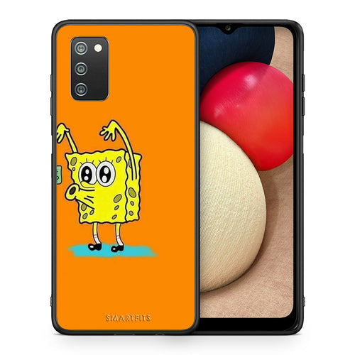 Θήκη Αγίου Βαλεντίνου Samsung A02s No Money 2 από τη Smartfits με σχέδιο στο πίσω μέρος και μαύρο περίβλημα | Samsung A02s No Money 2 case with colorful back and black bezels