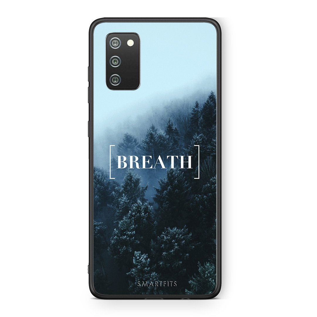 4 - Samsung A02s Breath Quote case, cover, bumper