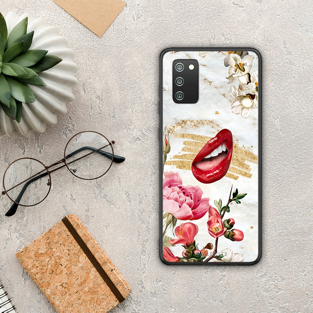 Red Lips - Samsung Galaxy A02s / M02s / F02s θήκη