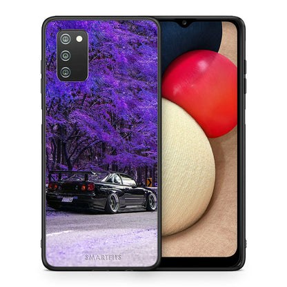 Θήκη Αγίου Βαλεντίνου Samsung A02s Super Car από τη Smartfits με σχέδιο στο πίσω μέρος και μαύρο περίβλημα | Samsung A02s Super Car case with colorful back and black bezels