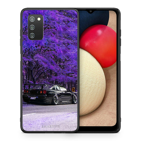 Θήκη Αγίου Βαλεντίνου Samsung A02s Super Car από τη Smartfits με σχέδιο στο πίσω μέρος και μαύρο περίβλημα | Samsung A02s Super Car case with colorful back and black bezels