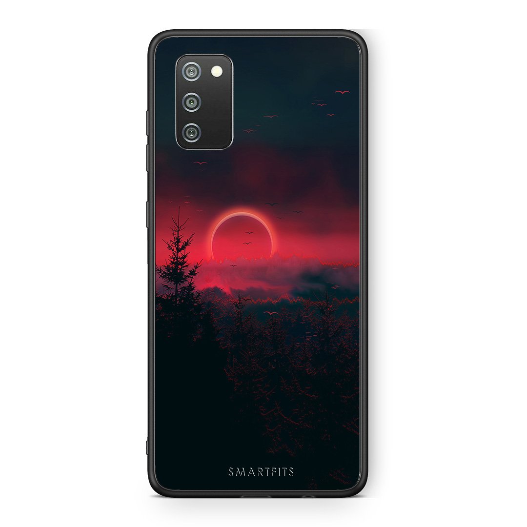4 - Samsung A02s Sunset Tropic case, cover, bumper