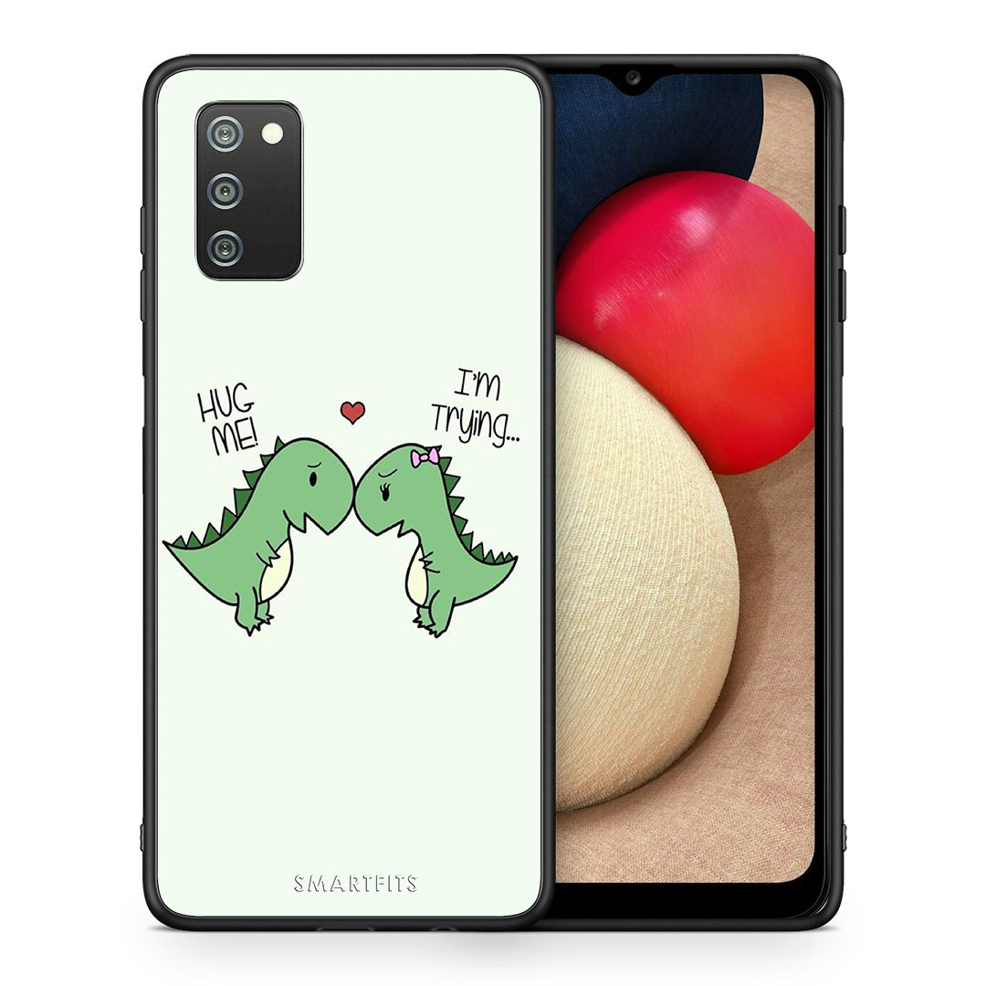Θήκη Samsung A02s Rex Valentine από τη Smartfits με σχέδιο στο πίσω μέρος και μαύρο περίβλημα | Samsung A02s Rex Valentine case with colorful back and black bezels