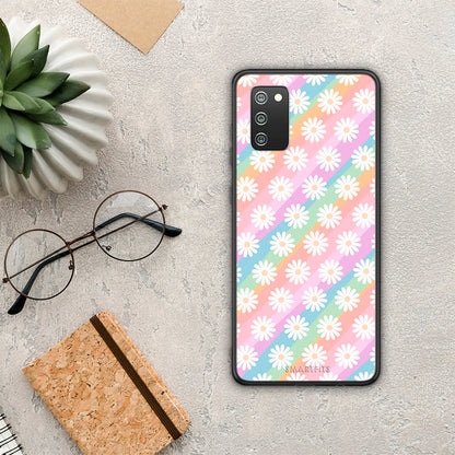 White Daisies - Samsung Galaxy A02s / M02s / F02s θήκη