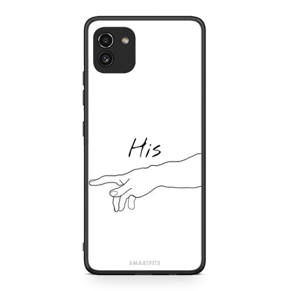 Samsung A03 Aeshetic Love 2 Θήκη Αγίου Βαλεντίνου από τη Smartfits με σχέδιο στο πίσω μέρος και μαύρο περίβλημα | Smartphone case with colorful back and black bezels by Smartfits