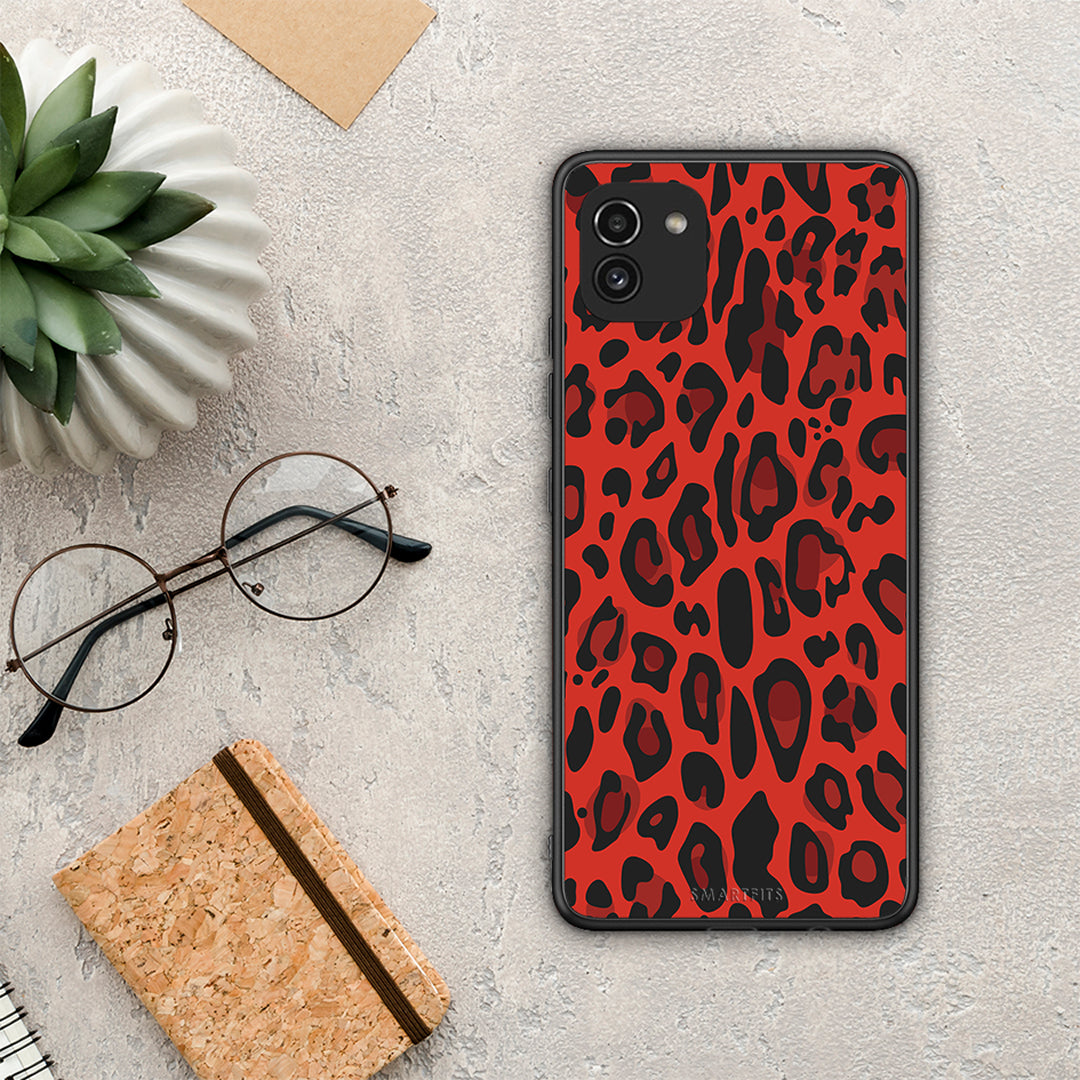 Animal Red Leopard - Samsung Galaxy A03 θήκη