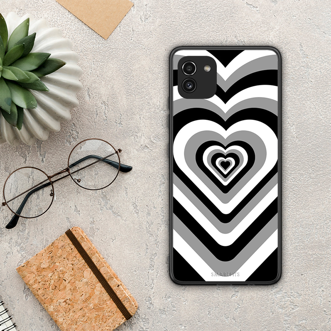 Black Hearts - Samsung Galaxy A03 θήκη